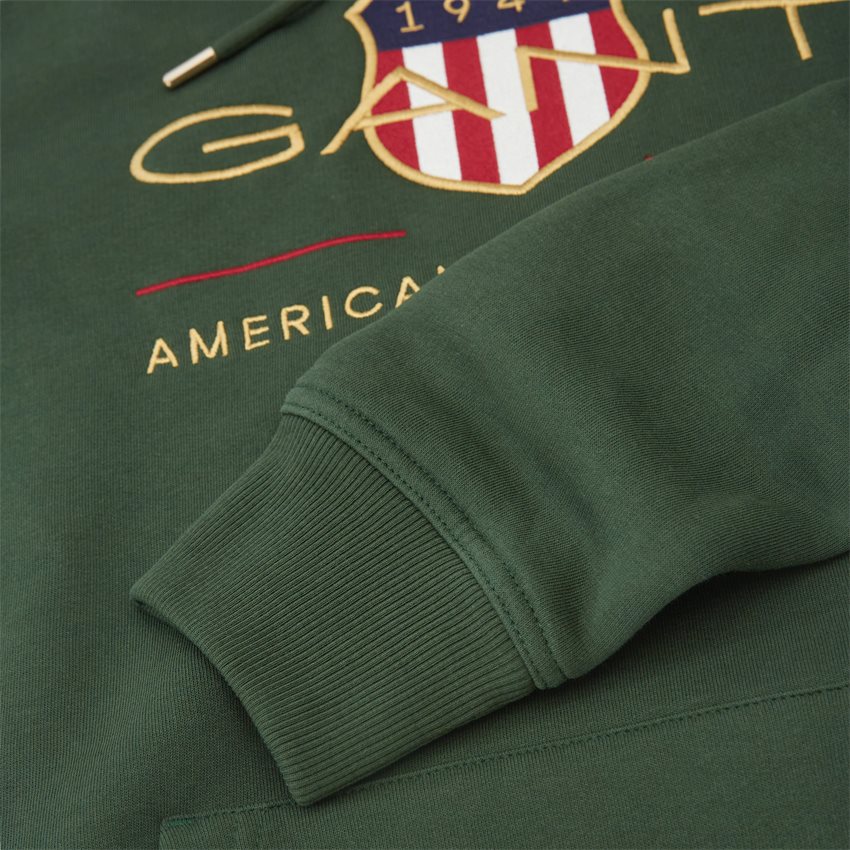 Gant Sweatshirts ARCHIVE SHIELD HOODIE 2047056 STORM GREEN